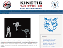 Tablet Screenshot of kinetictkd.com